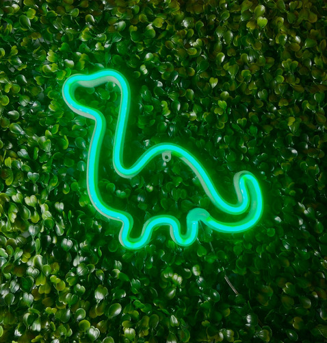 Luminária Parede Dinossauro Neon Led Decor Infantil Bivolt