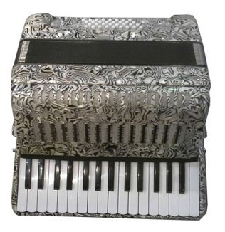 Acordeon A Piano Hunter Jb1306 30 Teclas 32 Bajos C/ Estuche