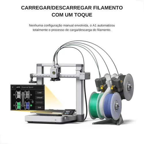 Impressora 3d Bambu Lab A1 Combo - Ams Lite 4 Cores | MercadoLivre