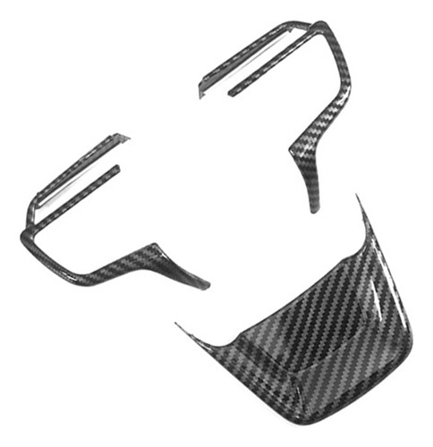 Funda De Volante De Color Fibra De Carbono, 3 Unidades, Apta