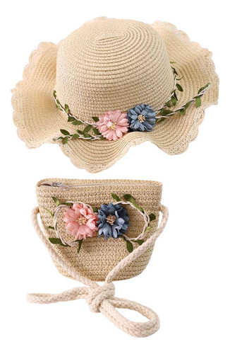 Sombrero De Sol Para Niños, Gorro De Playa, Bolso De Mano