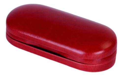Bolsa De Gafas De Doble Nivel Con Espejo De Maquillaje, Rojo