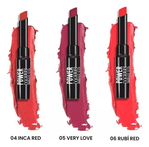 Idi Make Up Labial Power Matte Hipoalergenico Acabado Mate