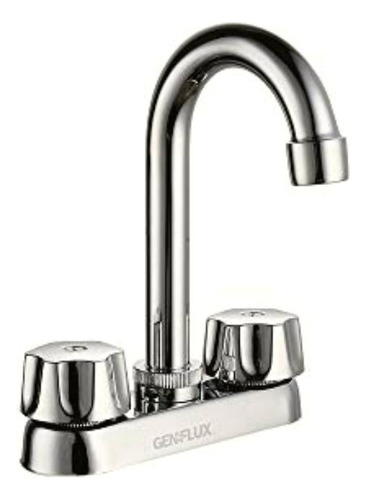 Genflux Mzla130plcb Mezcladora Plastico Para Lavabo, 4