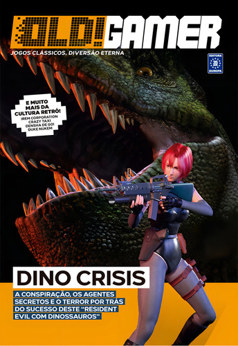 Bookzine OLD!Gamer - Volume 8: Dino Crisis, de Editora Europa. Editorial Editora Europa Ltda., capa mole em português, 2021