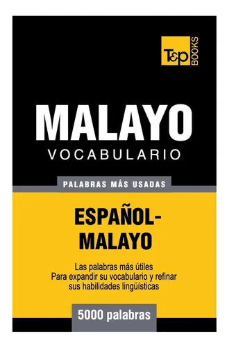 Libro: Vocabulario Español-malayo 5000 Palabras Más Usadas