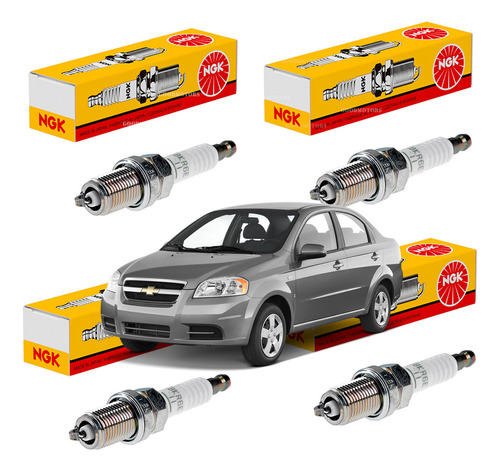 Juego Bujias De Encendido Ngk Chevrolet Aveo 1.4 2004-2016