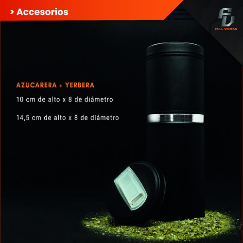 Imagen 7 de 9 de Set Matero Juego De Mate Completo Termo Mate Bombilla Latas