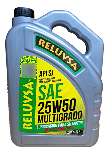 Kit Lubricación Reluvsa 25w50 4l P/ Vw Atlantic 1.7l 1982