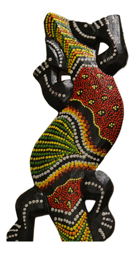 Escultura De Lagarto Gecko Suspensão De Parede Para 30 Cm