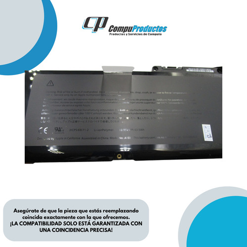 Bateria Compatible Mac Pro 13 15 17 A1331 A1342 Calidad A