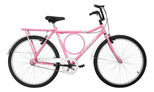 Bicicleta Aro 26 Femininas Ultra Bikes Stronger Vintage Nota Cor Rosa Bebê - Branco
