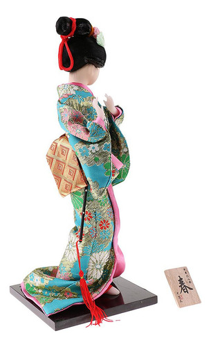 A Figura De Gueixa Brocado Kabuki