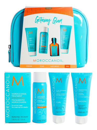 Imagen 1 de 7 de Moroccanoil Kit Travel Style Para Modelado Peinado Cabello
