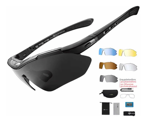 Lentes Rockbros Polarizado Ciclismo 5 Micas/ Envio Gratis