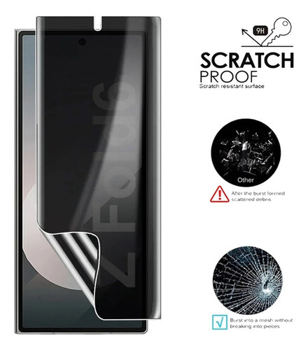 Pelicula Privacidade Fosca + Pel Cam P/ Galaxy Z Fold 6 5g