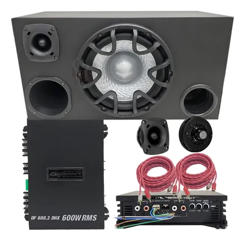 Caixa Trio Bravox Uxp 12'' 55l Falcon Df 600x3dhx D200 St200