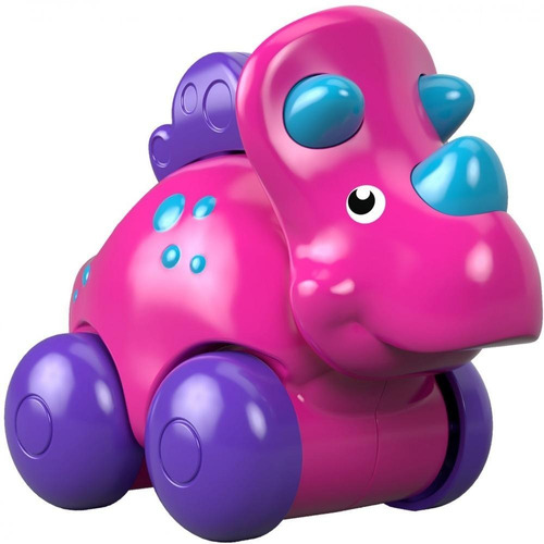 Fisher - Price Carrito De Dinosaurio Triceratops Rosa 6m