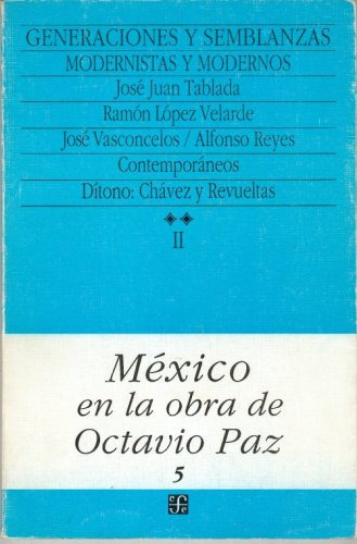 Libro Generaciones Y Semblanzas Ii Modernistas Y M  De Paz O