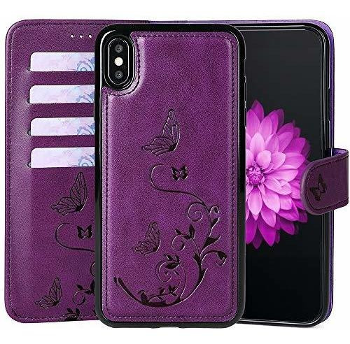 Estuche Para iPhone XR Tipo Cartera Desmontable 2 1 Diseño D