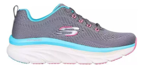 Zapatillas Skechers D'lux Walker Deportiva Gris/turquesa