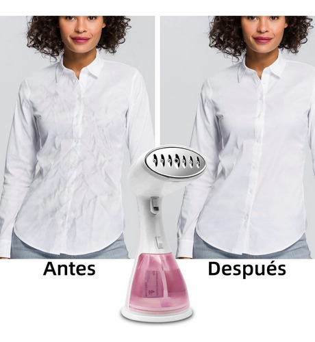 Plancha De Vapor Vertical Portátil, Vaporizador Ropa 1500w Color Rosa