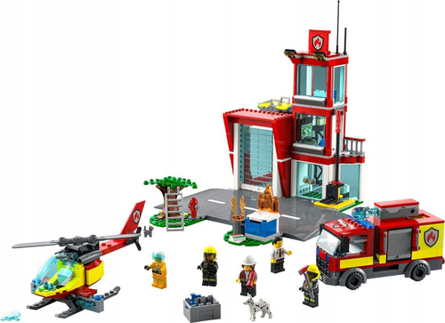 Set De Construcción Lego Lego City Quartel Dos Bombeiros 540 Piezas  En  Caja