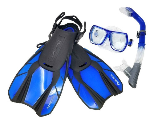 Snorkel Sets Chapaletas Y Caretas Buceo Talla S/m Y L/xl