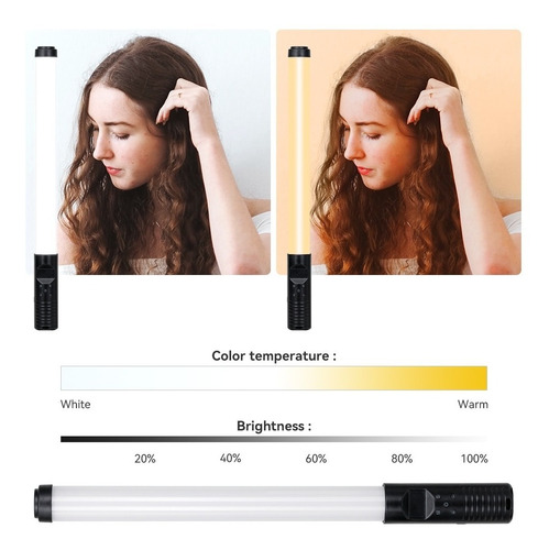 Imagen 7 de 10 de Luz Continua Rgb Led Stick Colores - Foto Video 3000k-6500k