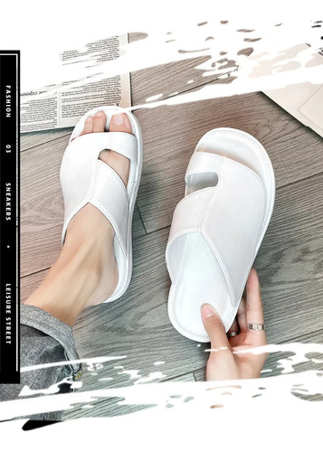 Chanclas Casuales De Verano Con Puntera En La Puntera De La