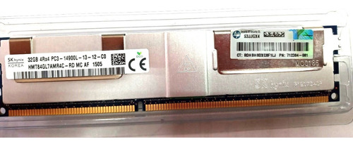 Memória Hp 32g Ddr3 1866mhz 4rx4 Ecc 1.35v (712384-081)