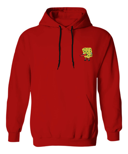 Sudadera Con Gorro Bordada Personaje Bob Esponaja Sexy Trase