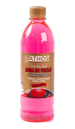 Agua De Fresas Athos 500 Ml