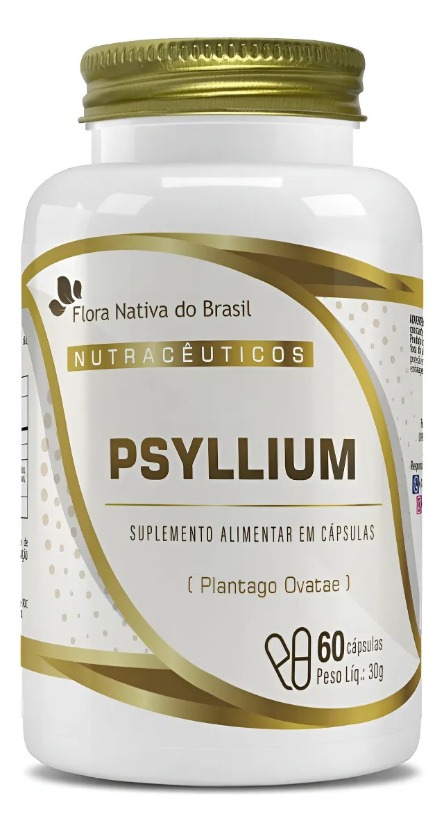 Psyllium 60 Cápsulas - Flora Nativa