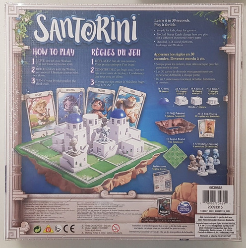 Imagen 2 de 2 de Santorini Juego De Mesa / Boardgame Nuevo !!!