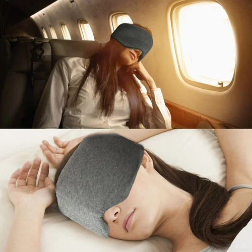 Máscara De Ojos Travel Eyepatch, Algodón Y Seda Para Dormir