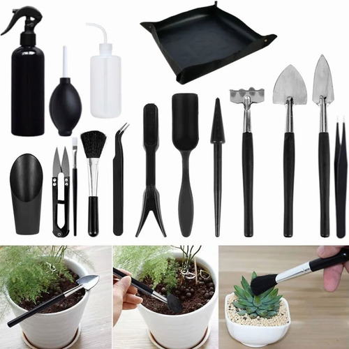 Kit Herramientas Jardinería Pro De Tipo Suculentas 16pcs