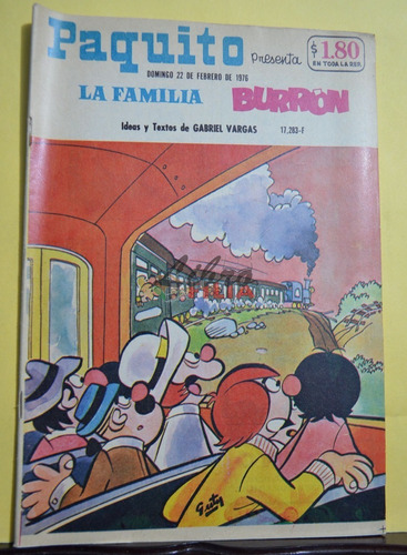 Comic No. 17283 De Paquito Presenta La Familia Burrón (1976)