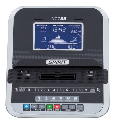 Imagen 5 de 10 de Trotadora Eléctrica Spirit Xt185 ( T8 )