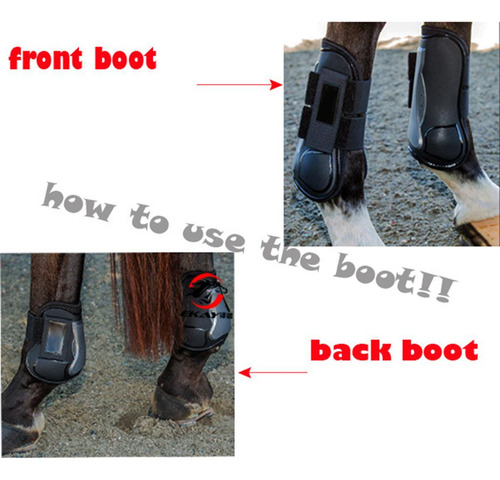 Tendão De Proteção De De Eqüinos E Botas De A Vermelho