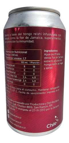 Elixir Fungi Melena De León Reishi Lata 355 Ml Pack 4 Ud