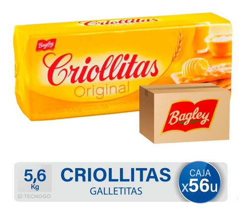 Caja Galletitas Criollitas Sabor Original Pack Mejor Precio