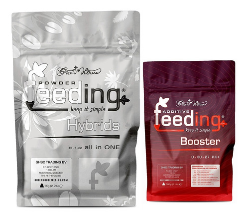 Fertilizante Powder Feeding Hybrids 1kg Pk Booster 500grs