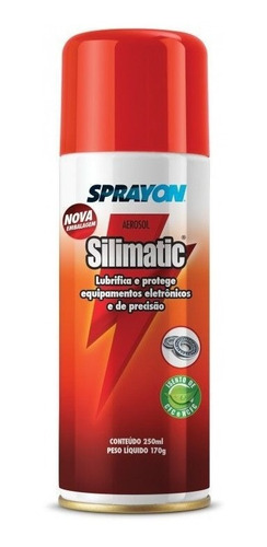 Silicone Aerossol Silimatic 250ml Sprayon