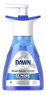 Dawn Ultra Platinum Foam, Jabon Lavatrastes En Espuma 300ml