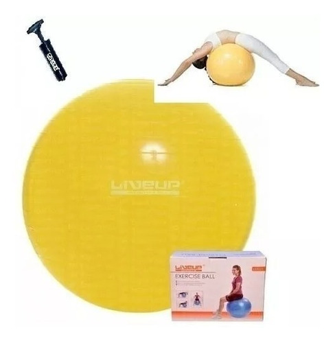 Bola Suica Pilates Premium 75 300 Kg Bomba Liveup