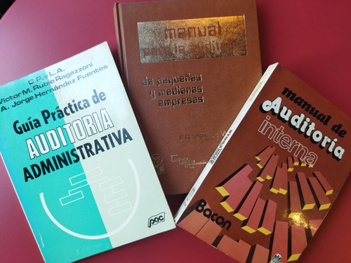 Paquete 3 Libros De Auditoría