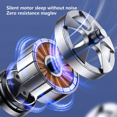 Ventilador De Escritorio Usb En L Con Luz Nocturna, Minivent