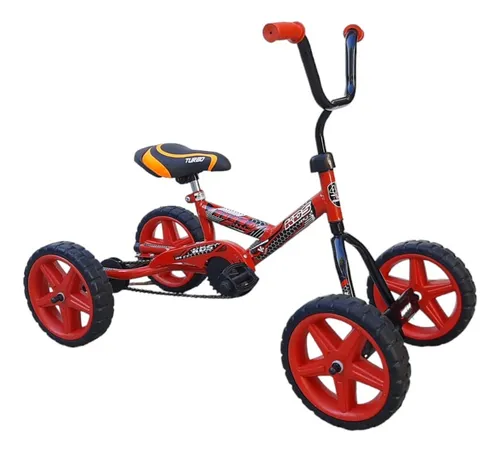Cuatriciclo A Pedal Con Suspencion Deportivo Planeta Juguete