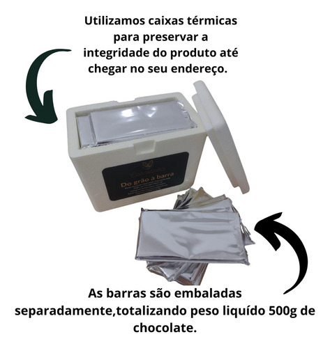 Chocolate Em Barra 92% Cacau Com Alto Teor De Cacau 500g
